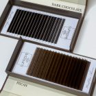 Chocolate Collection – 18 soros Prémium "BARNA" műszempilla kollekció,  M /  5-12 mm mix /  0.07