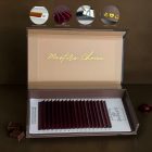 Chocolate Collection – 18 soros Prémium "BARNA" műszempilla kollekció,  C /  5-12 mm mix /  0.07