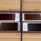 Chocolate Collection – 18 soros Prémium "BARNA" műszempilla kollekció,  C /  5-12 mm mix /  0.07