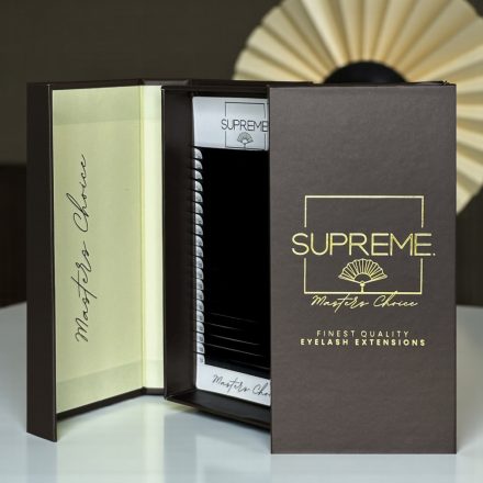 20 soros Prémium "EGYMÉRETES" mélyfekete műszempilla – Elegáns papírdobozban ,  B /  4 mm /  0.07